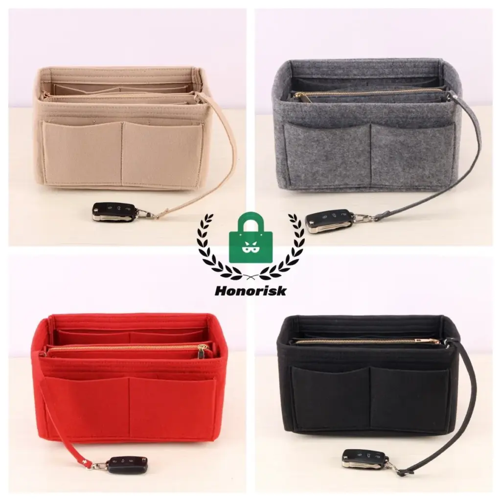 Waterproof toiletry bag open, showing multiple compartments and a hanging hook.