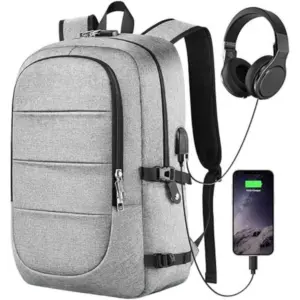 Polyester Laptop Backpack with USB Charging Port