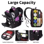 Il-backpack multi-kompartiment ta 'Oxford Commuter huwa muri li jkollu kotba, ħwejjeġ, laptop, u aċċessorji tal-ivvjaġġar.