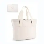 یک خرید و فروش گاه به گاه پلی استر تاشو برای خانمهایی که دارای تسمه ای مناسب هستند, موجود در سفید, از سفارشات OEM و ODM پشتیبانی می کند.