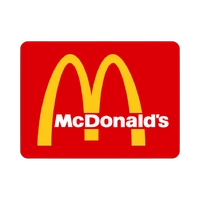 McDonald's logo with yellow arches and white text on a red background, available for OEM ODM customization.