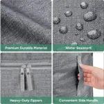 Су өткізбейтін төсек қабаты, берік материалмен жасалған, Суға төзімді, Ауыр зипперлер, және ыңғайлы бүйірлік тұтқасы, OEM ODM теңшеліміне өте ыңғайлы.