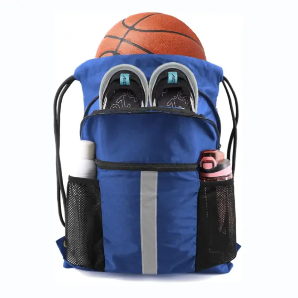 Ang dagko nga kapaskwento nga nagbagting sa basketball sa NYLON, Anaa alang sa OEM / ODM Customization, mahimong maghupot sa usa ka basketball, sapatos, usa ka botelya sa tubig, ug usa ka pink nga botelya.