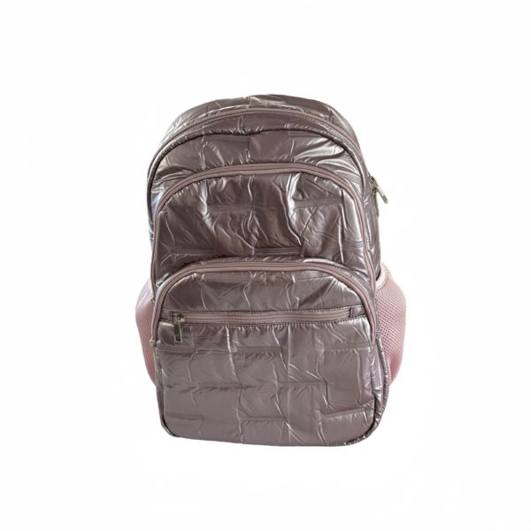 Նորաոճ մետալիկ ծածկված ուսապարկ – գերժամանակակից ուսապարկ աշխատանքի և ճանապարհորդության համար - Image 2