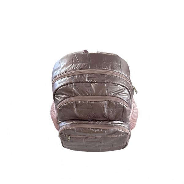 Նորաոճ մետալիկ ծածկված ուսապարկ – գերժամանակակից ուսապարկ աշխատանքի և ճանապարհորդության համար - Image 5