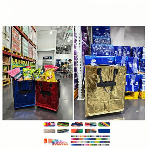 Kantong balanja roda custom - OEM Rolling Tote Jeung Logo Kustomisasi - Image 3