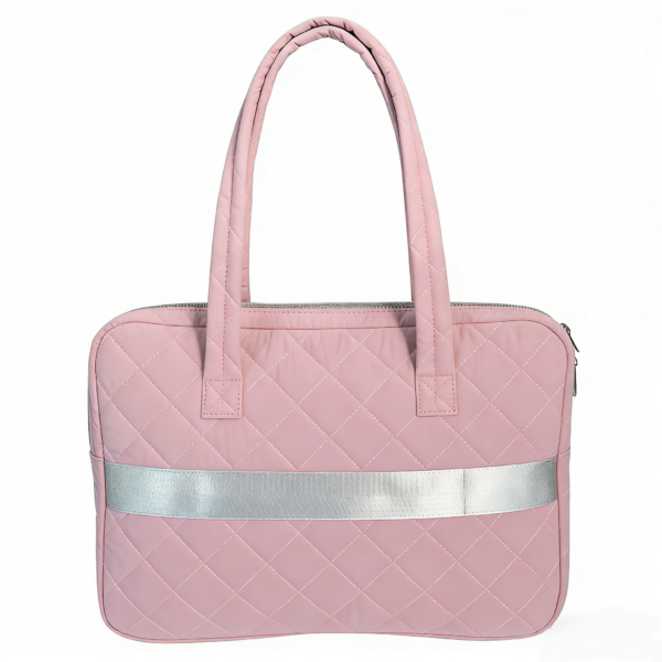 Pink Quilted Laptop Bag