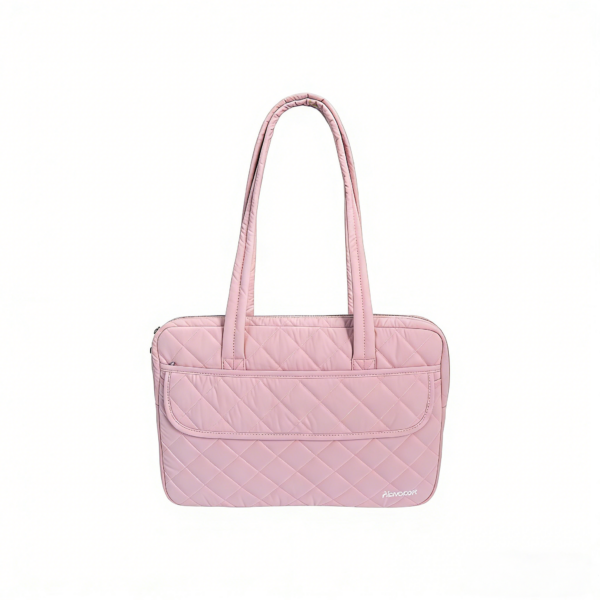 Pink Quilted Laptop Bag