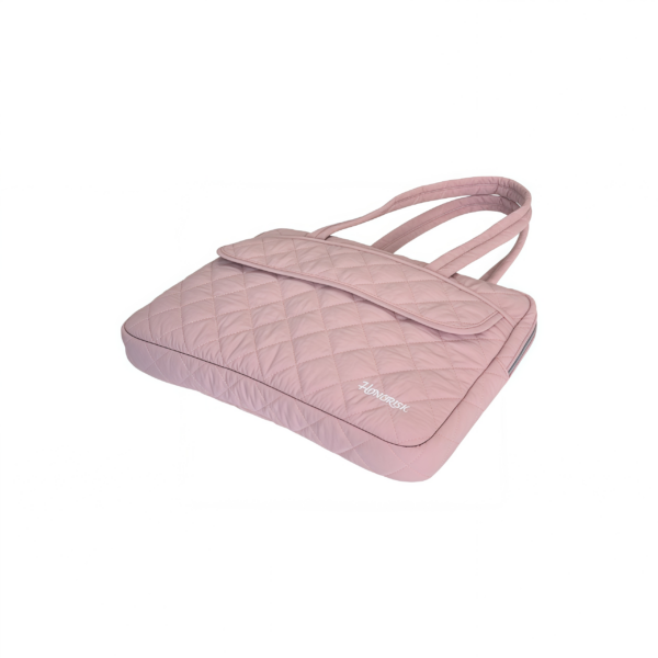 Pink Quilted Laptop Bag