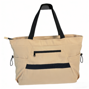 Khaki Tote Bag Large Capacity Minimalist Shoulder Bag for Daily Use Work Travel