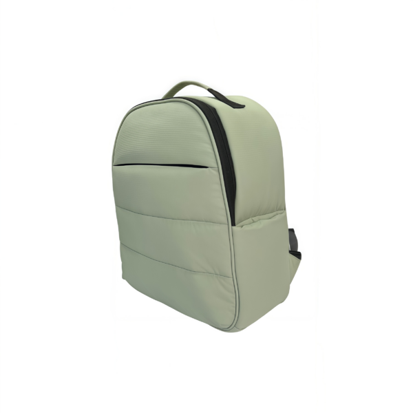 light green nylon backpack